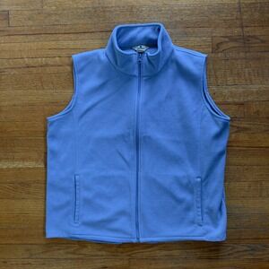 Woolrich Fleece Vest Full Zip Sleeveless Outdoor Casual Blue XL